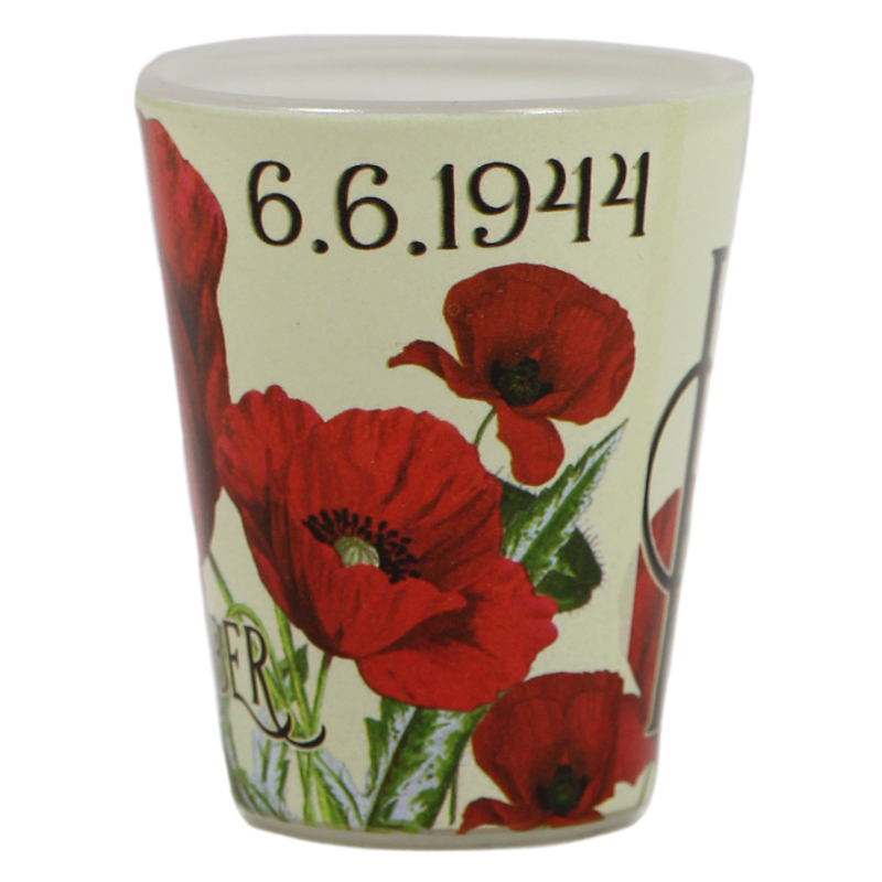 Shot glass, Poppies