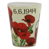 Verre à liqueur, Coquelicot Verre à liqueur, Coquelicot
