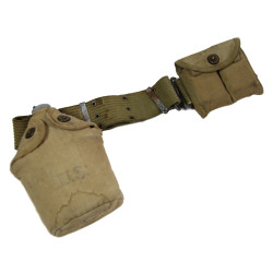 Belt, M-1936, with Magazine Pouch and Canteen, Normandy