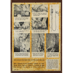 Carton pour flacons de plasma et d'eau distillée, "Lyovac", SHARP & DOHME