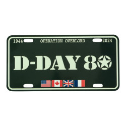 Plate, Tin, Vehicle, 80th Anniversary of D-Day