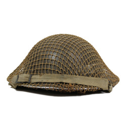 Helmet, Mk II, BMB-CCL, British, 1943, with Camouflage Net, Beach Group