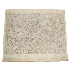 Carte alliée, SAINT-SAUVEUR-LENDELIN, Normandie, 1943