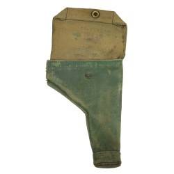 Holster, Webbing, Revolver, British, 1943, Camouflaged