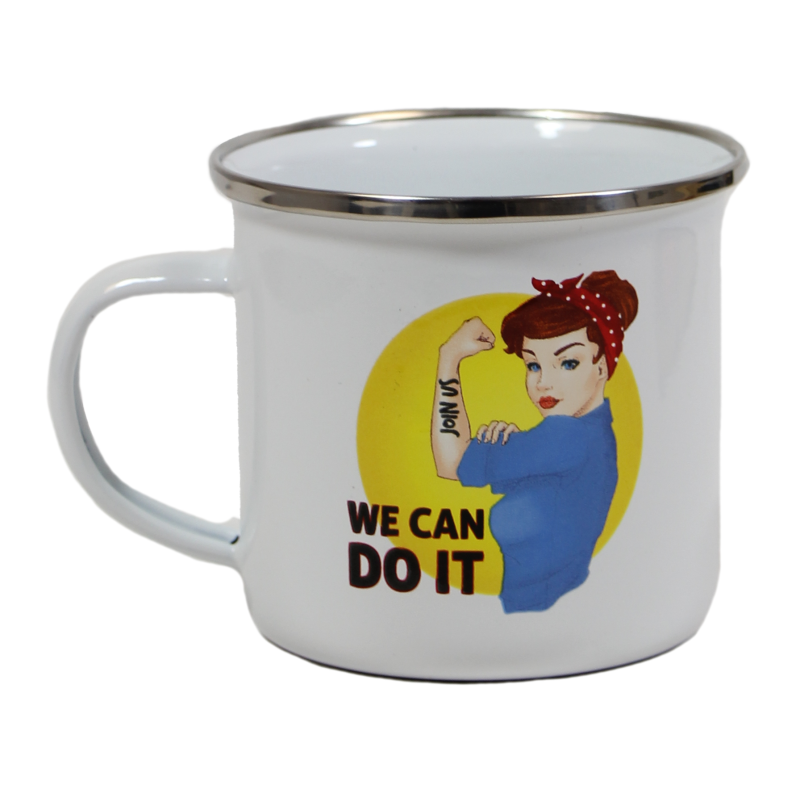 Quart émaillé, Rosie la Riveteuse