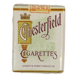 Cigarette, Pack, CHESTERFIELD, For US Armed Forces Overseas, Full