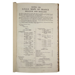 Document, 'Secret', Notes on G.S.G.S. Maps of France, Belgium and Holland, December 1943