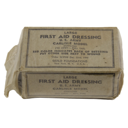 Pansement, Large First-Aid Dressing, Carlisle Model Sterilized, 1942