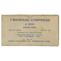 Bandage, Compress, Handy Pad Supply Co., 1942, Item No. 92002