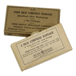 Bandage, Compress, Four-Inch, MINE SAFETY APPLIANCES COMPANY