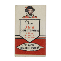 Carnet de feuilles à rouler, papier à cigarettes B&W, complet