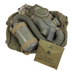 Mask, Gas, Lightweight, OD 7, 1943, Complete