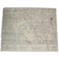 Carte alliée, COUTANCES, Normandie, 1943