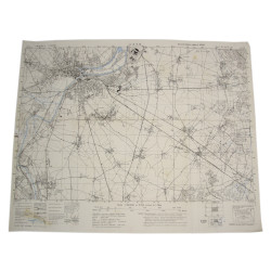 Carte britannique, CAEN, Normandie, 1944