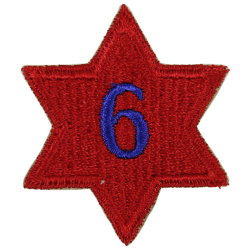 Insigne, 6th Infantry Division, numéroté
