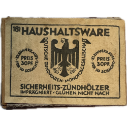 Matchbox, Safety Matches, German, HAUSHALTSWARE