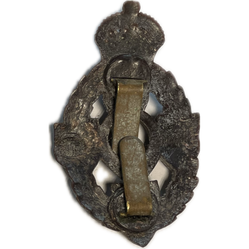 Cap badge, The Royal Electrical and Mechanical Engineers, plastique, (Economy Issue)