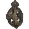Cap badge, The Royal Electrical and Mechanical Engineers, plastique