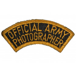 Patch, Official Army Photographer
