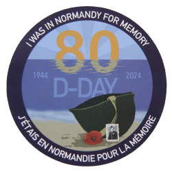 Sticker, "I was in Normandy for memory"
