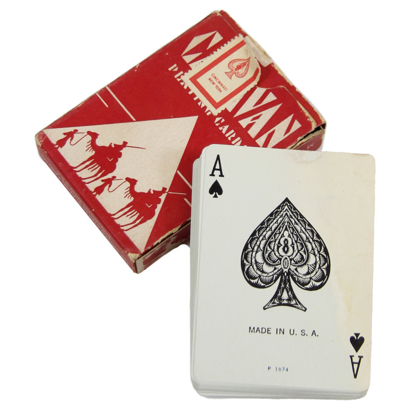 Jeu de cartes à jouer, CARAVAN, rouge
