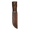 Couteau de combat Cattaraugus 225Q, avec fourreau en cuir