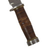 Couteau de combat Cattaraugus 225Q, avec fourreau en cuir