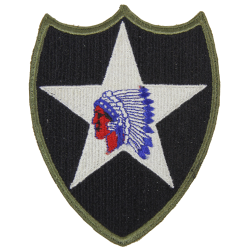 Insigne, 2nd Infantry Division, bord vert
