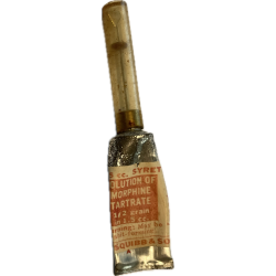 Syrette, Morphine, E.R. SQUIBB & SONS, US Army Medical Department