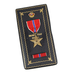 Medal, Bronze Star, in Case, Pvt. Conrad Saller, Co. K, 272nd Inf. Regt., 69th Infantry Division, ETO