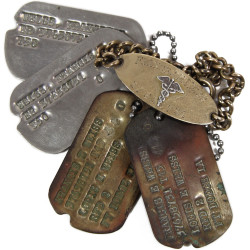 Chain Bracelet and Dog Tags, Sgt. Francis Weiss, Medic, ETO