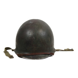 Helmet, M1, Fixed Loops, Camouflaged, ST. CLAIR RUBBER CO. Liner