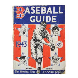 Booklet, Baseball Guide and Record Book, The Sporting News, 1943