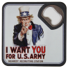 bottle-opener glass, I Want you bottle-opener glass, I Want you