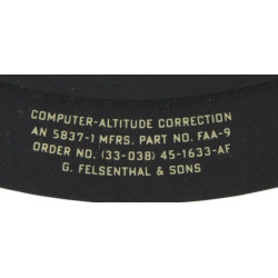 Computer, Altitude Correction, AN 5837-1, USAAF, 1945