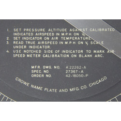 Règle à calcul Type G-1, True Airspeed, USAAF, 1942, dans son étui en carton