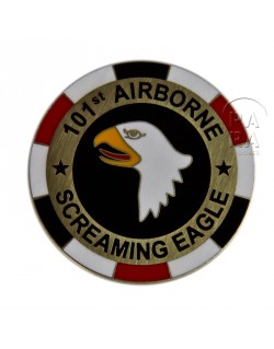 Pièce commémorative 101ème airborne, poker