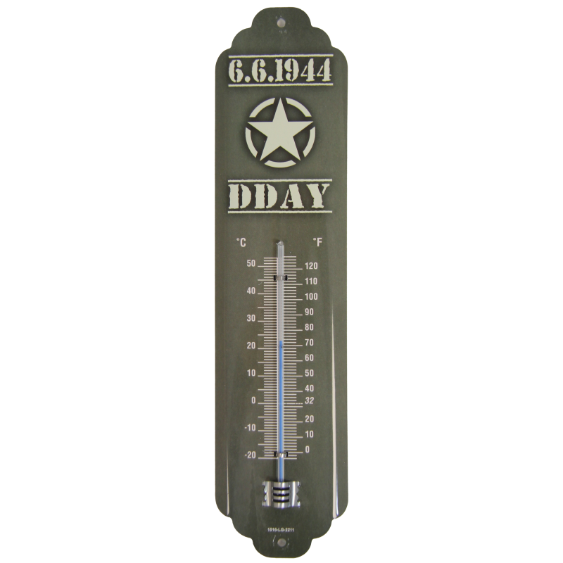 Wall-mounted thermometer, D-Day 6.6.1944