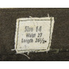 Jupe en drap de laine, troupe, WAAC, taille 14, 1943
