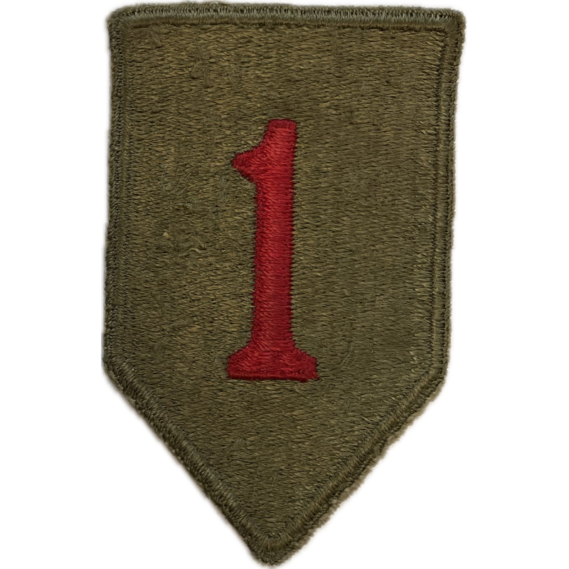 Patch, 1st Infantry Division, Green Back, 1943 Patch, 1st Infantry Division, Green Back, 1943
