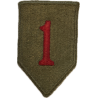 Insigne, 1st Infantry Division, dos vert, 1943