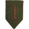 Insigne, 1st Infantry Division, dos vert, 1943