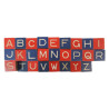 Puzzle patriotique, Flag Blocks, cubes de bois, drapeau 48 étoiles, complet