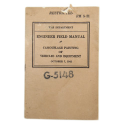 Lot de manuels de campagne, Sgt. Allen Guy, 171st Engineer Combat Bn.