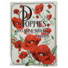 Tin, Sign, Poppies