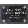 Box, Control, Radio Radar, BC-1145-A, USAAF & RAF, 1944
