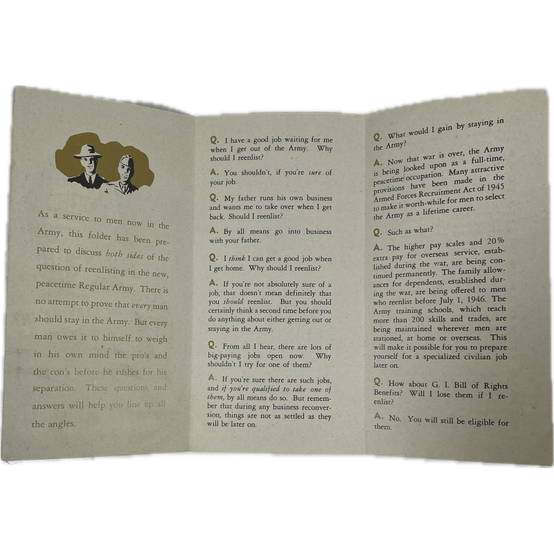 Brochure, GETTING OUT or STAYING IN?, US Army