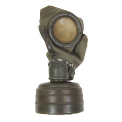 Mask, Gas, M30, German, Grey, Complete, 1936, Polizei-Unterwachtmeister Wilhelm Schlöter, Normandy