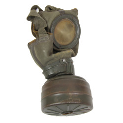 Mask, Gas, M30, German, Grey, Complete, 1936, Polizei-Unterwachtmeister Wilhelm Schlöter, Normandy