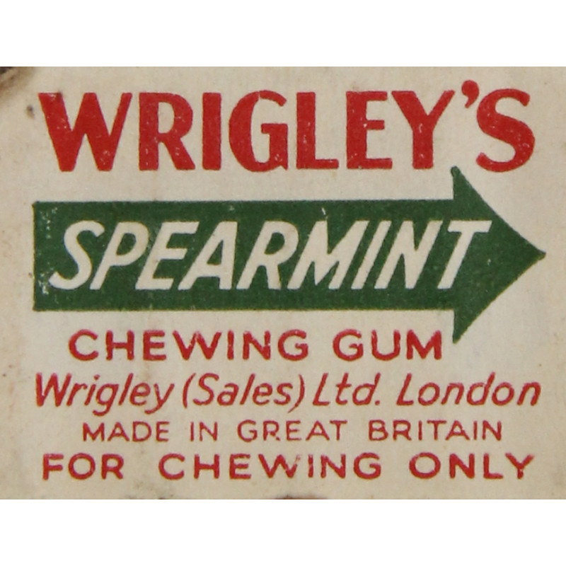 Pack, Chewing Gum, WRIGLEY'S, Made in Great Britain, Only to Armed Forces Overseas